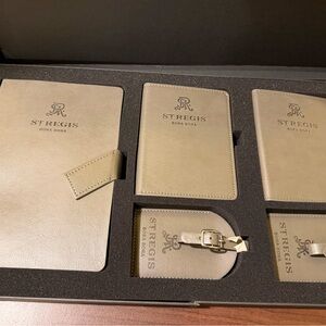 St Regis bora bora passport holders luggage tags set